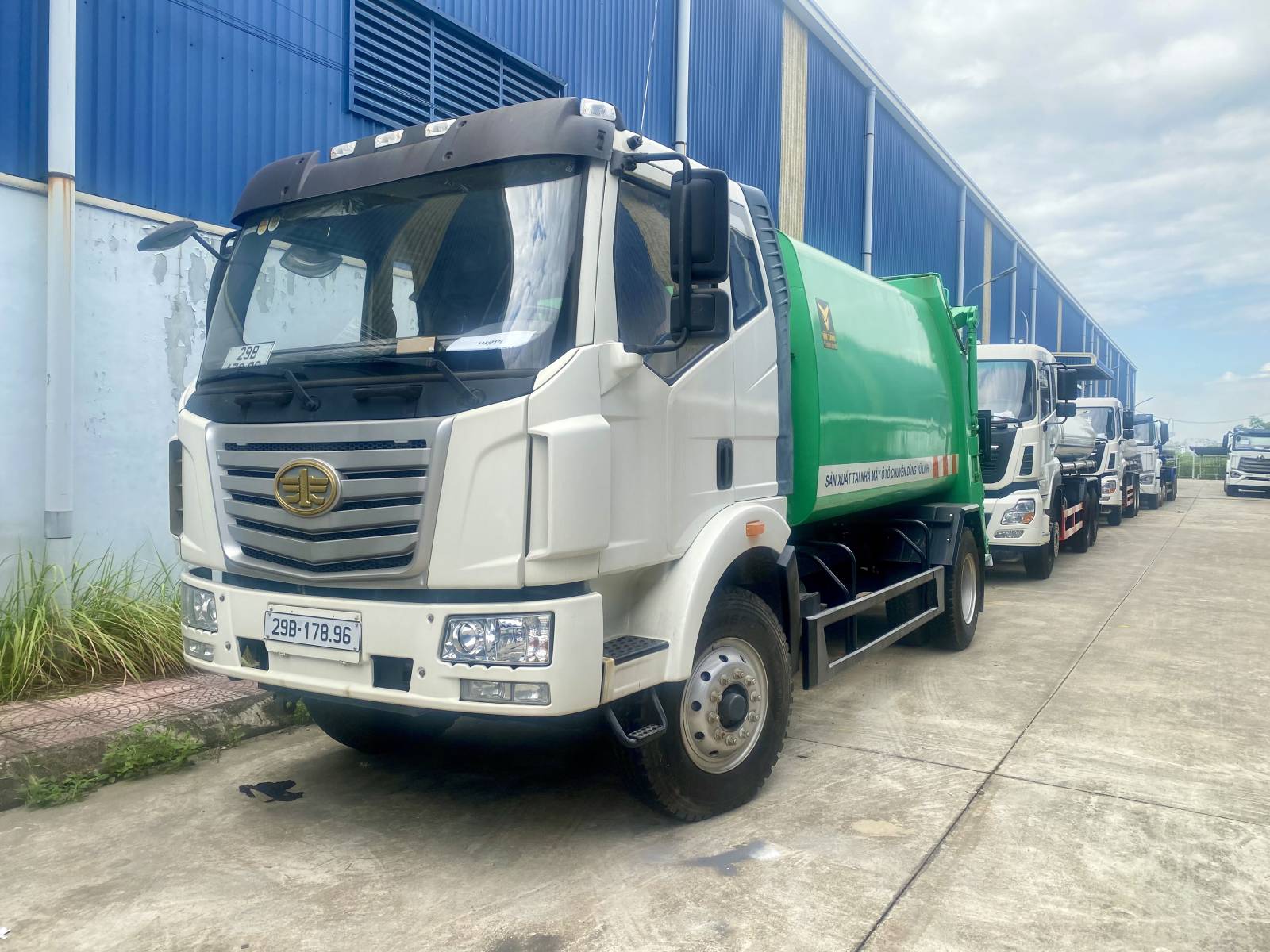 xe ép rác, chở rác