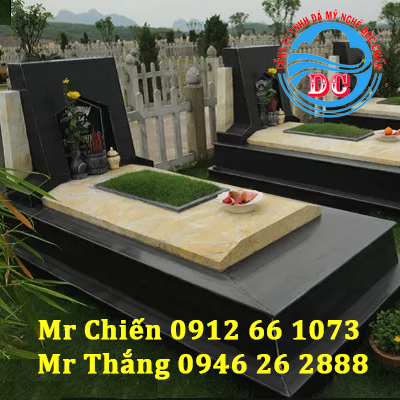 Mẫu mộ đá Granite nguyên khối với thiết kế đẹp nhất hiện nay 