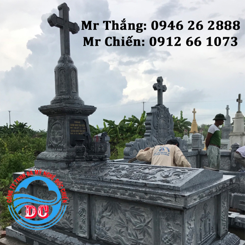Mẫu mộ đá công giáo đẹp dành riêng cho người theo đạo Thiên Chúa