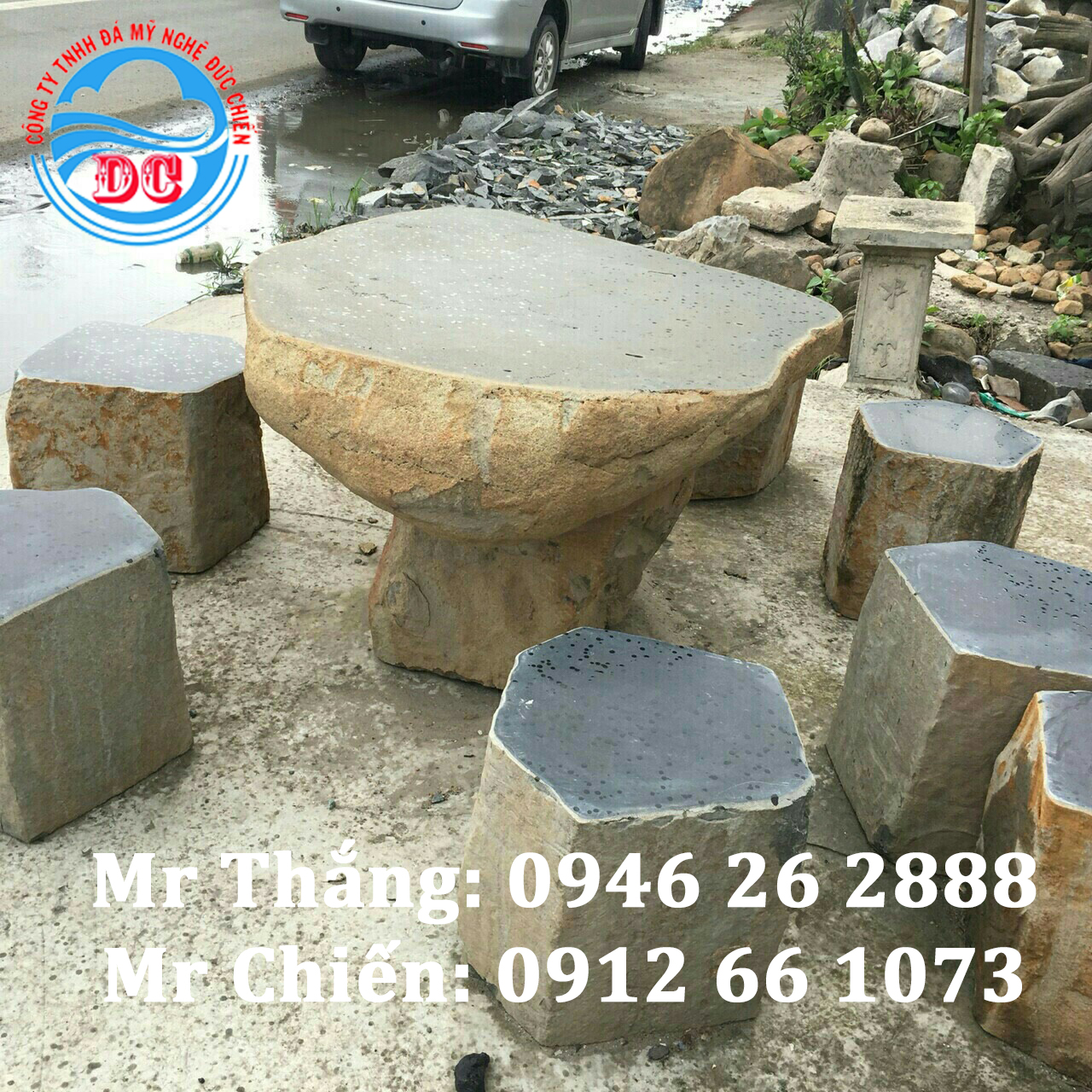 Mẫu bàn ghế đá- Mẫu sản phẩm cao cấp, chế tác đẹp, bảo hành trọn đời