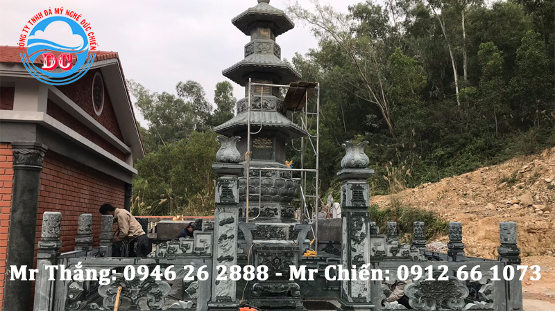 Khu tâm linh lăng mộ tháp của gia đình anh Tân tại nghĩa trang cựu viên Hải Phòng