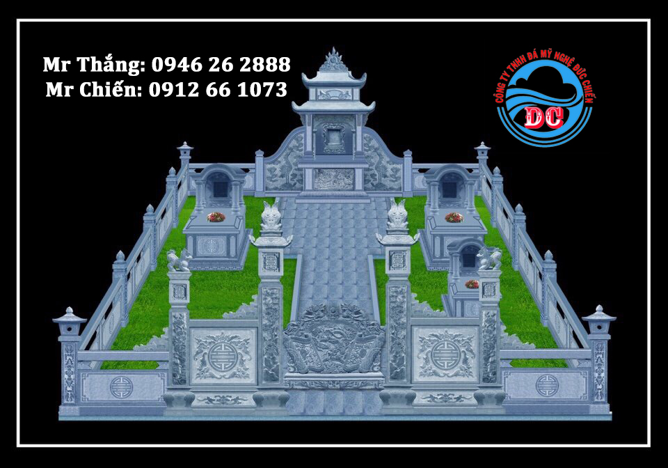 Mẫu thiết kế khu lăng mộ 3D