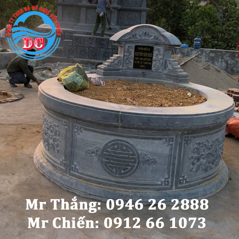 Mẫu mộ tròn đẹp mã MTĐC001