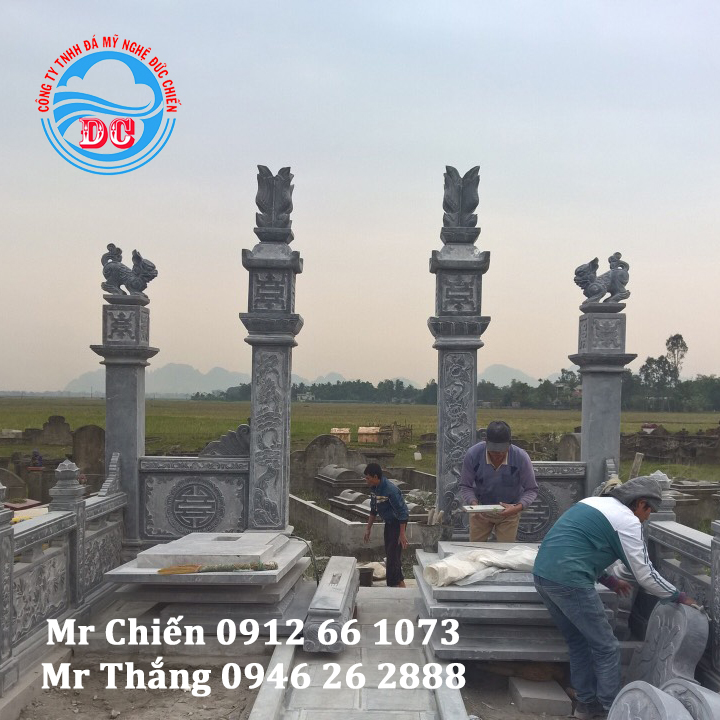 Cổng đá tứ trụ mẫu CĐĐC003