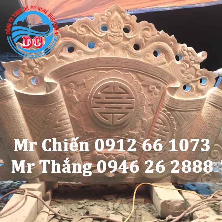 Mẫu cuốn thư đá vàng đẹp tại Đá mỹ nghệ Đức Chiến