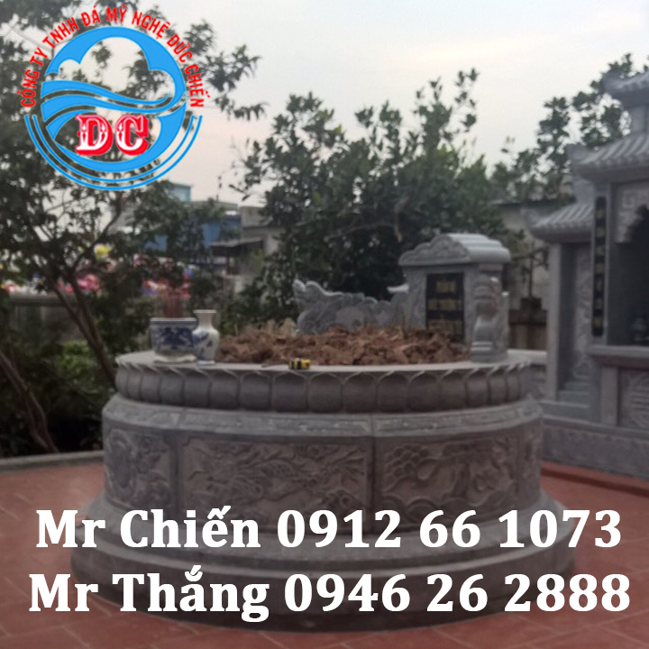 Mẫu mộ tròn đẹp mã MTĐC002