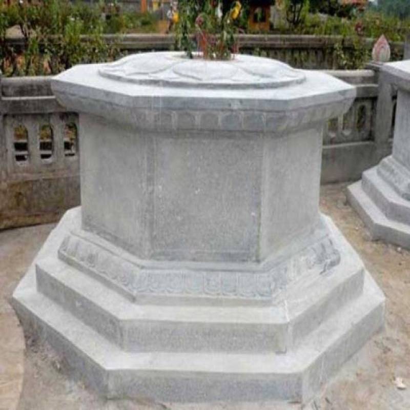 Mẫu mộ đá tròn MLGDC002 đẹp tại Đá Mỹ Nghệ Đức Chiến