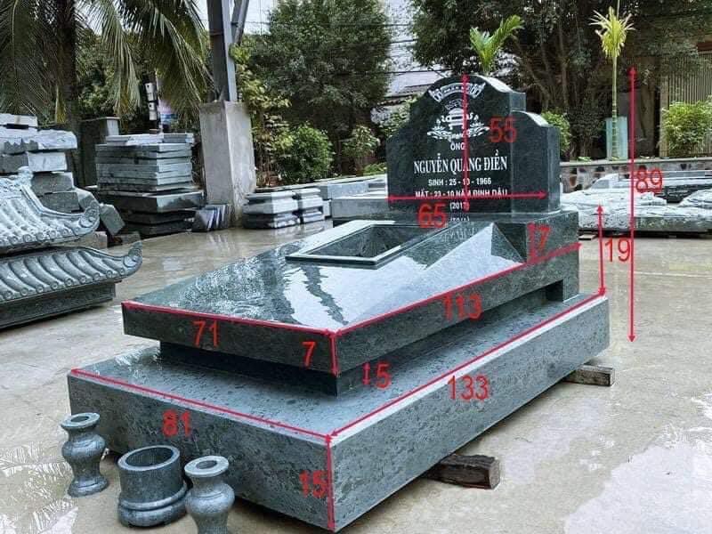 Mẫu mộ đá Granite Đức Chiến MGĐC005