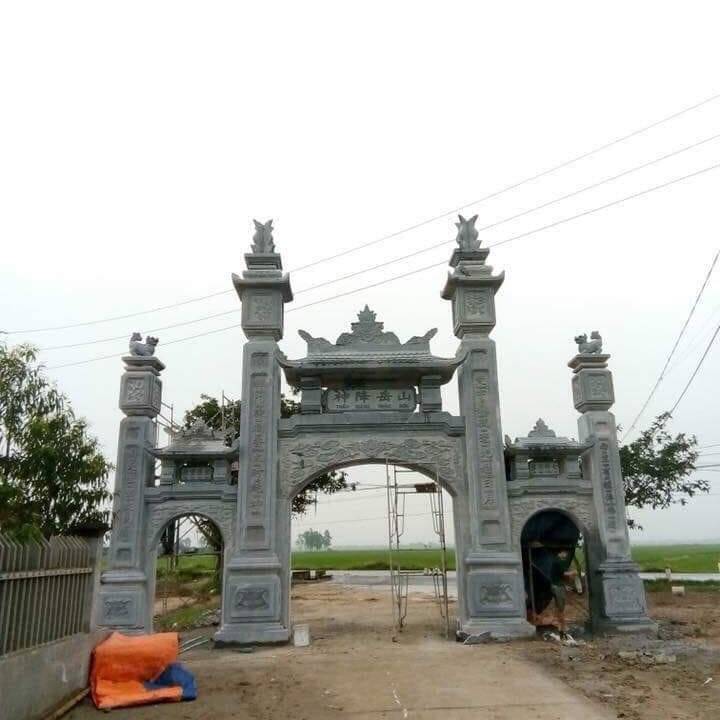 Cổng đá tam quan mẫu CĐĐC009