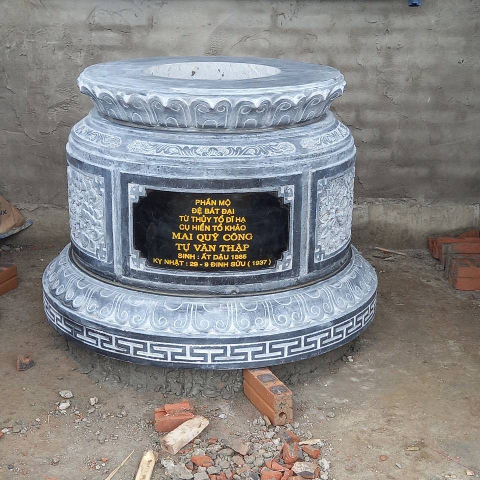 Mẫu mộ tròn đẹp mã MTĐC005
