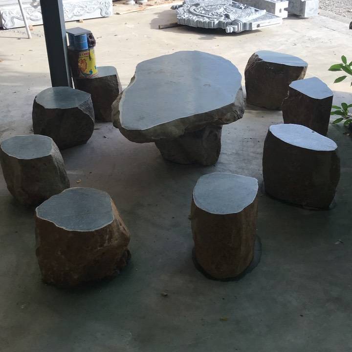 Bàn ghế đá đẹp mẫu BGDDC003 - Đá mỹ nghệ Đức Chiến